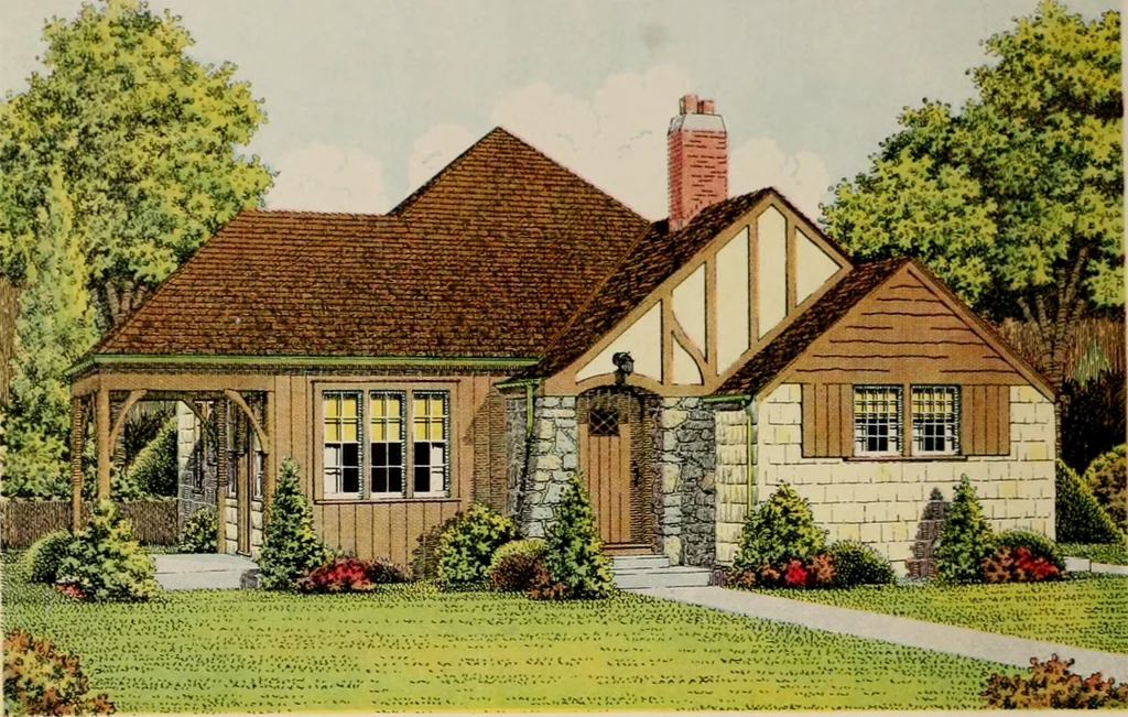 An illustration from Low cost homes., 1900, leaf 17