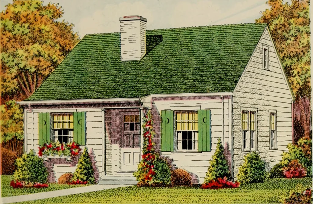 An illustration from Low cost homes., 1900, leaf 18