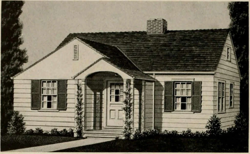 An illustration from Low cost homes., 1900, leaf 19