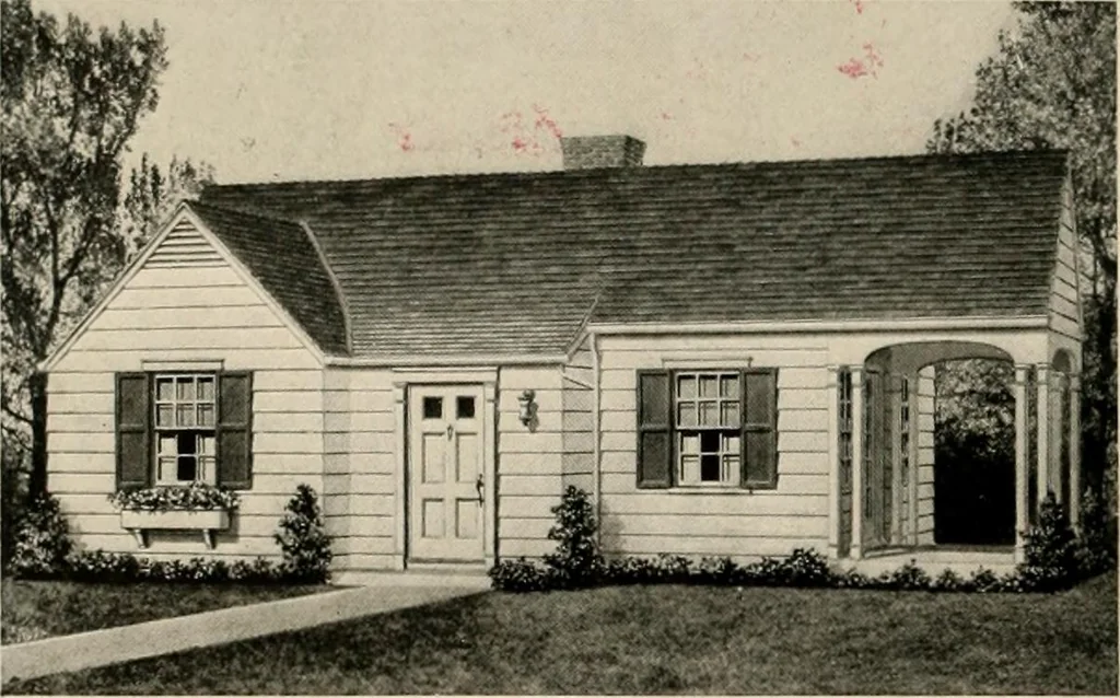 An illustration from Low cost homes., 1900, leaf 19