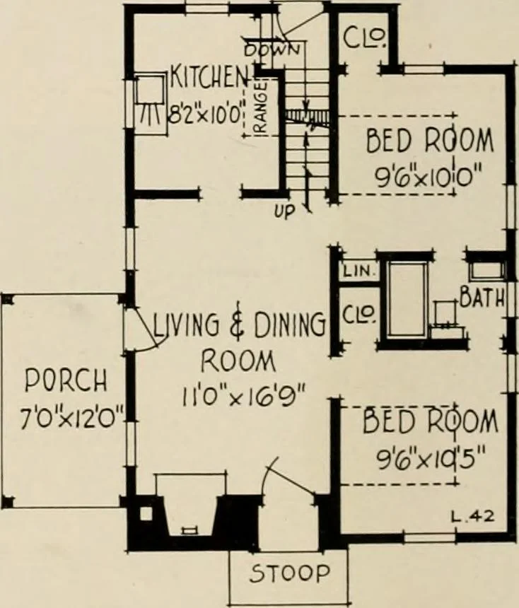 An illustration from Low cost homes., 1900, leaf 21