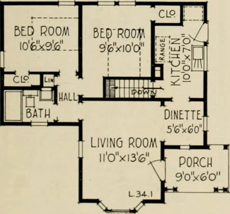 An illustration from Low cost homes., 1900, leaf 22