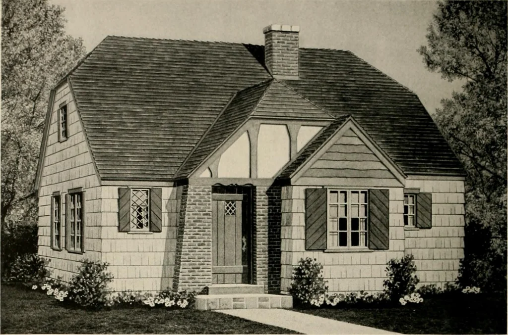 An illustration from Low cost homes., 1900, leaf 23