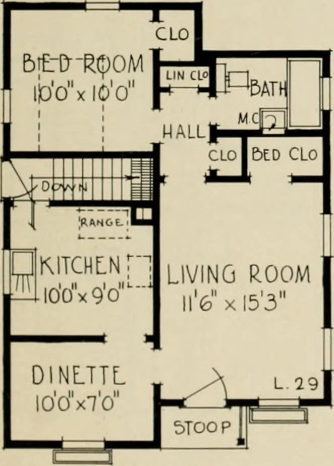 An illustration from Low cost homes., 1900, leaf 24