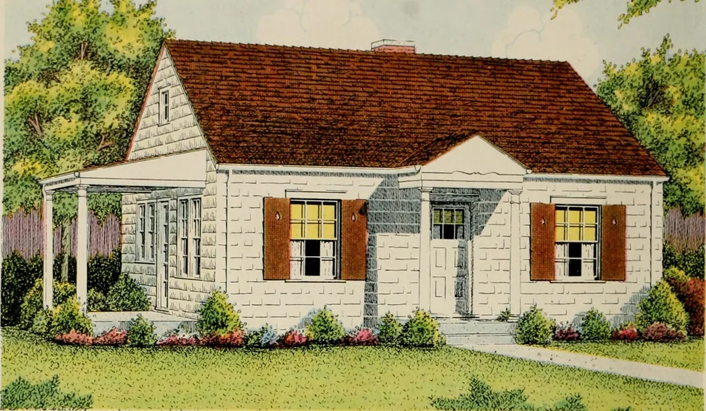 An illustration from Low cost homes., 1900, leaf 25