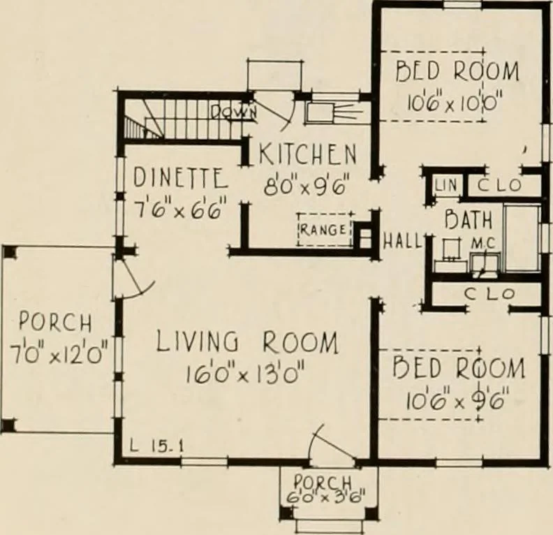 An illustration from Low cost homes., 1900, leaf 25
