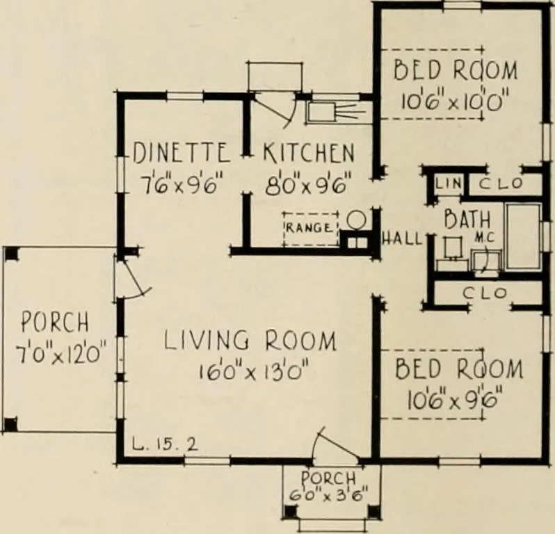 An illustration from Low cost homes., 1900, leaf 25