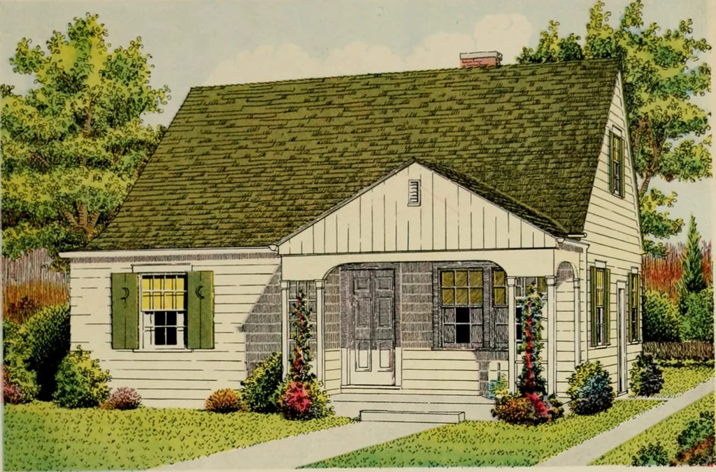 An illustration from Low cost homes., 1900, leaf 26