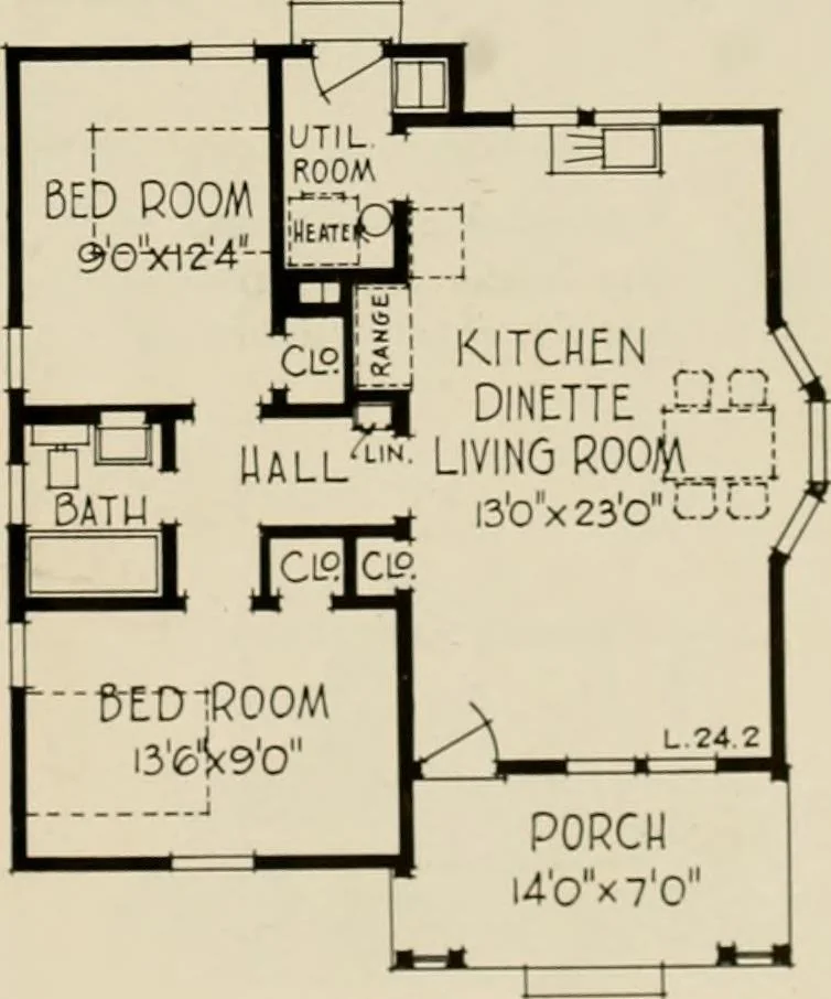 An illustration from Low cost homes., 1900, leaf 26
