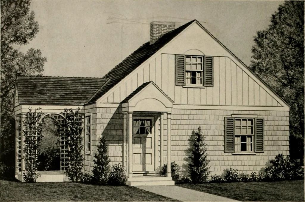 An illustration from Low cost homes., 1900, leaf 27