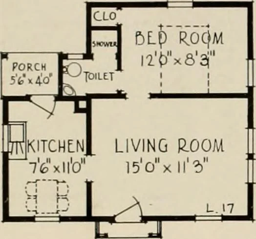 An illustration from Low cost homes., 1900, leaf 29