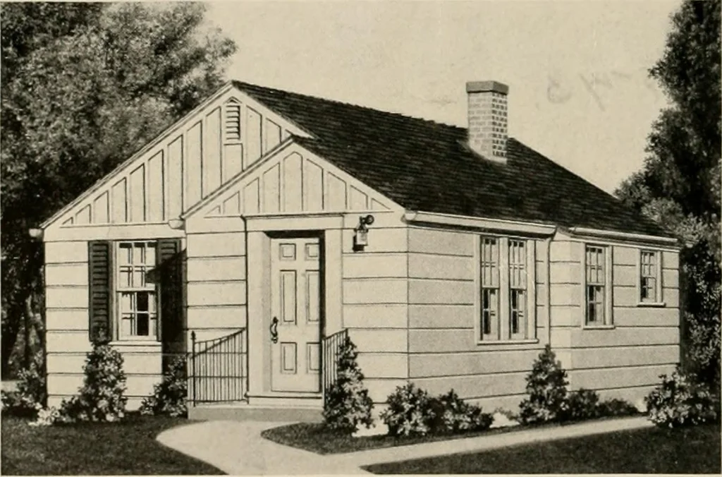 An illustration from Low cost homes., 1900, leaf 29