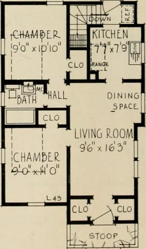 An illustration from Low cost homes., 1900, leaf 29
