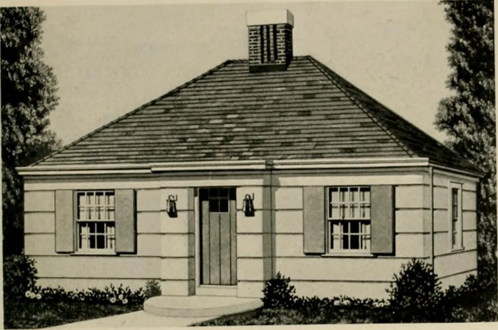 An illustration from Low cost homes., 1900, leaf 30