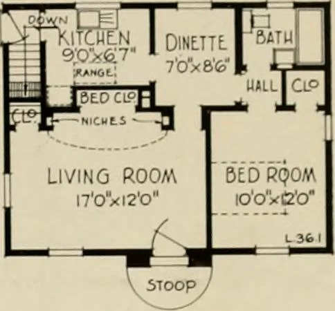 An illustration from Low cost homes., 1900, leaf 30