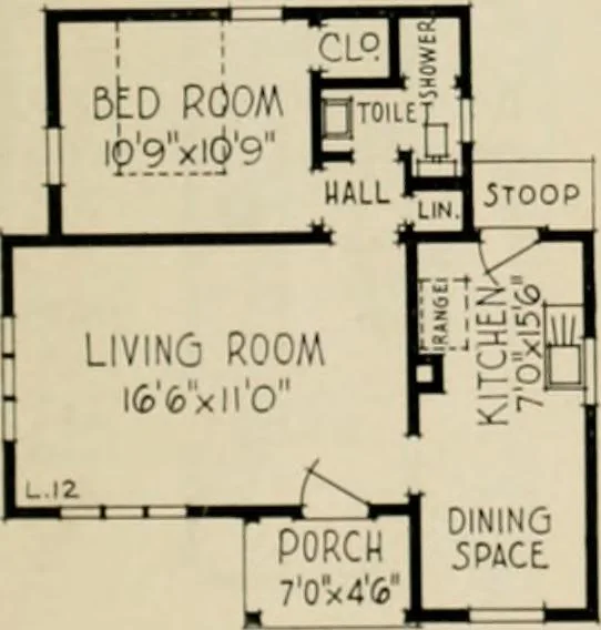 An illustration from Low cost homes., 1900, leaf 30