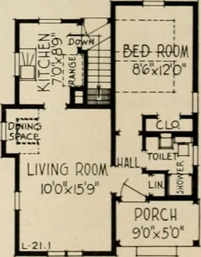 An illustration from Low cost homes., 1900, leaf 31
