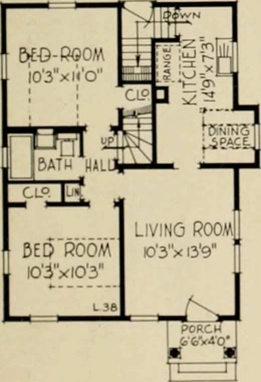 An illustration from Low cost homes., 1900, leaf 32