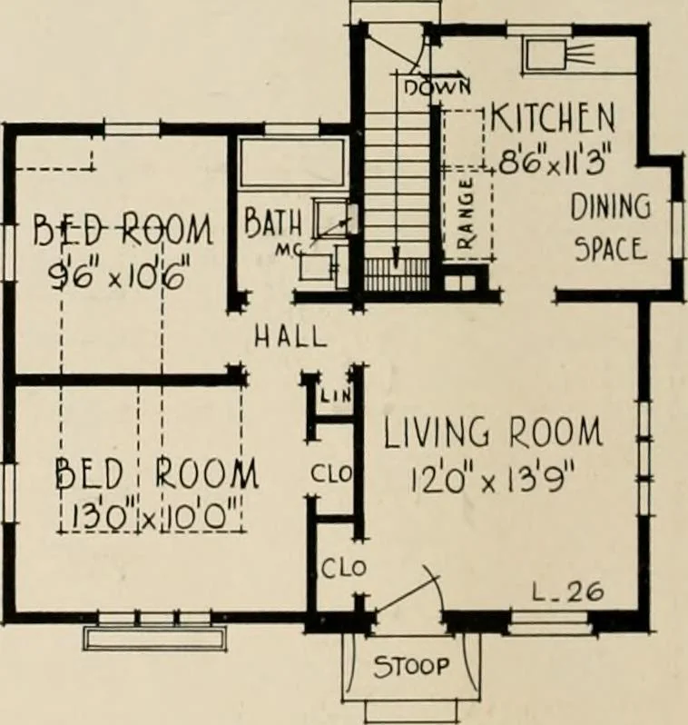 An illustration from Low cost homes., 1900, leaf 5