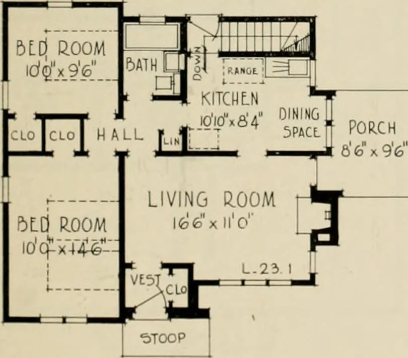 An illustration from Low cost homes., 1900, leaf 6