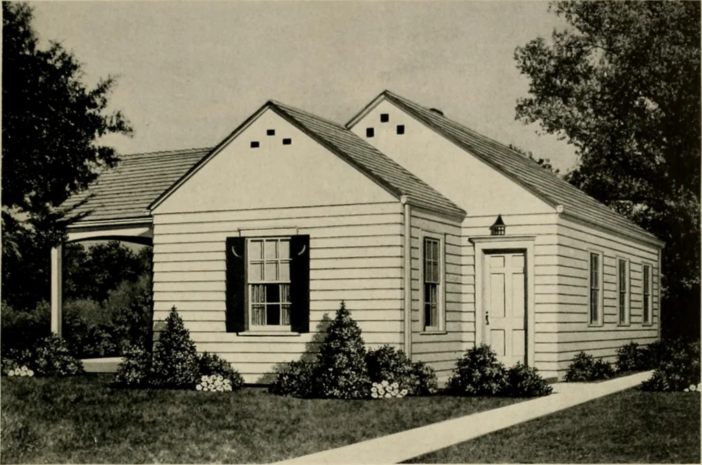 An illustration from Low cost homes., 1900, leaf 8