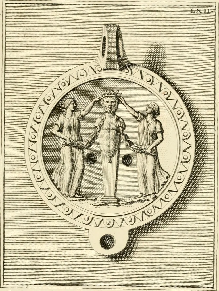 An illustration from Lucernae fictiles musei Passerii, 1739, leaf 150