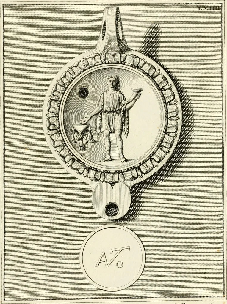 An illustration from Lucernae fictiles musei Passerii, 1739, leaf 154