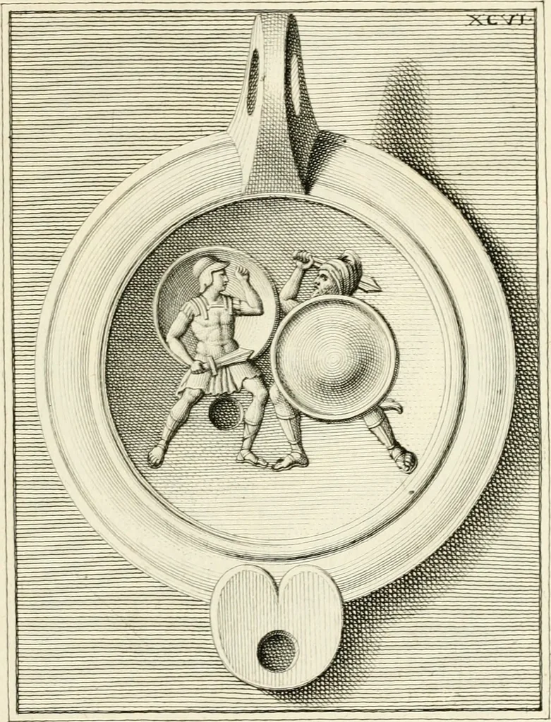 An illustration from Lucernae fictiles musei Passerii, 1739, leaf 218