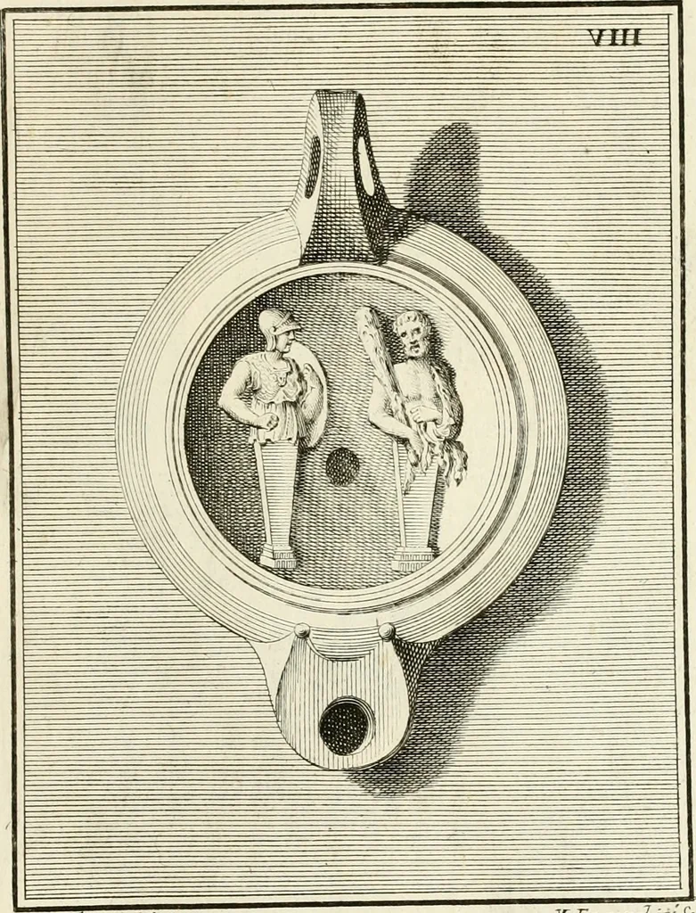 An illustration from Lucernae fictiles musei Passerii, 1739, leaf 42
