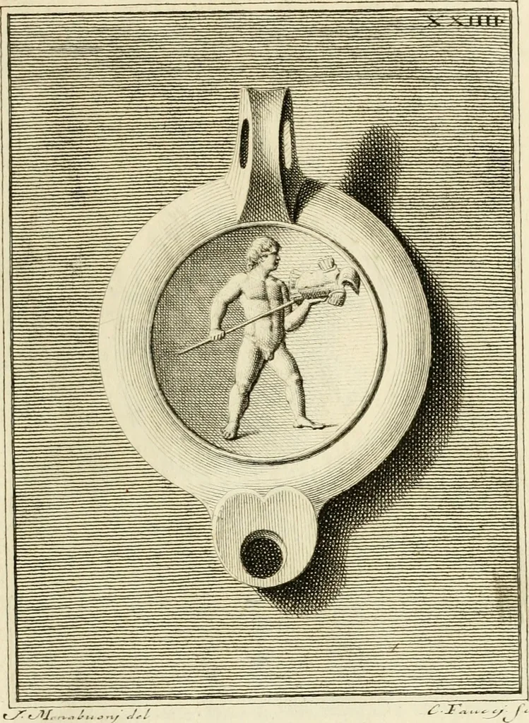 An illustration from Lucernae fictiles musei Passerii, 1739, leaf 74