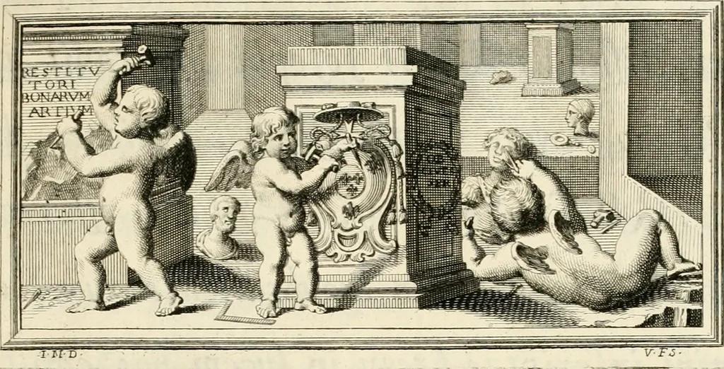 An illustration from Lucernae fictiles musei Passerii, 1739, leaf 12