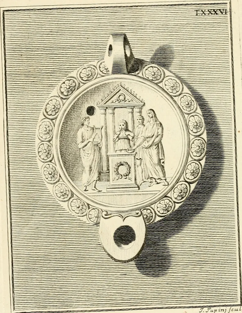 An illustration from Lucernae fictiles musei Passerii, 1739, leaf 120