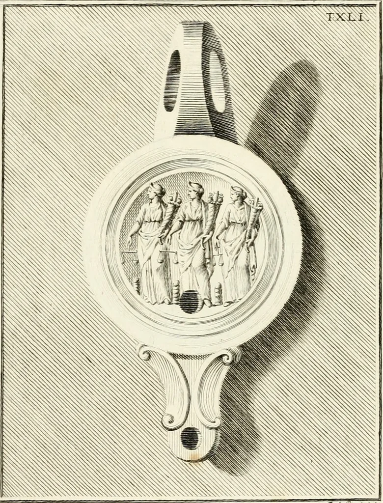 An illustration from Lucernae fictiles musei Passerii, 1739, leaf 130