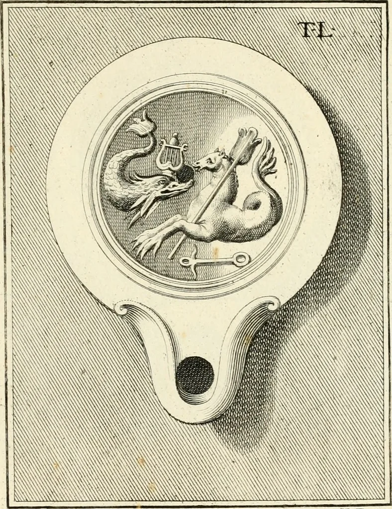 An illustration from Lucernae fictiles musei Passerii, 1739, leaf 148