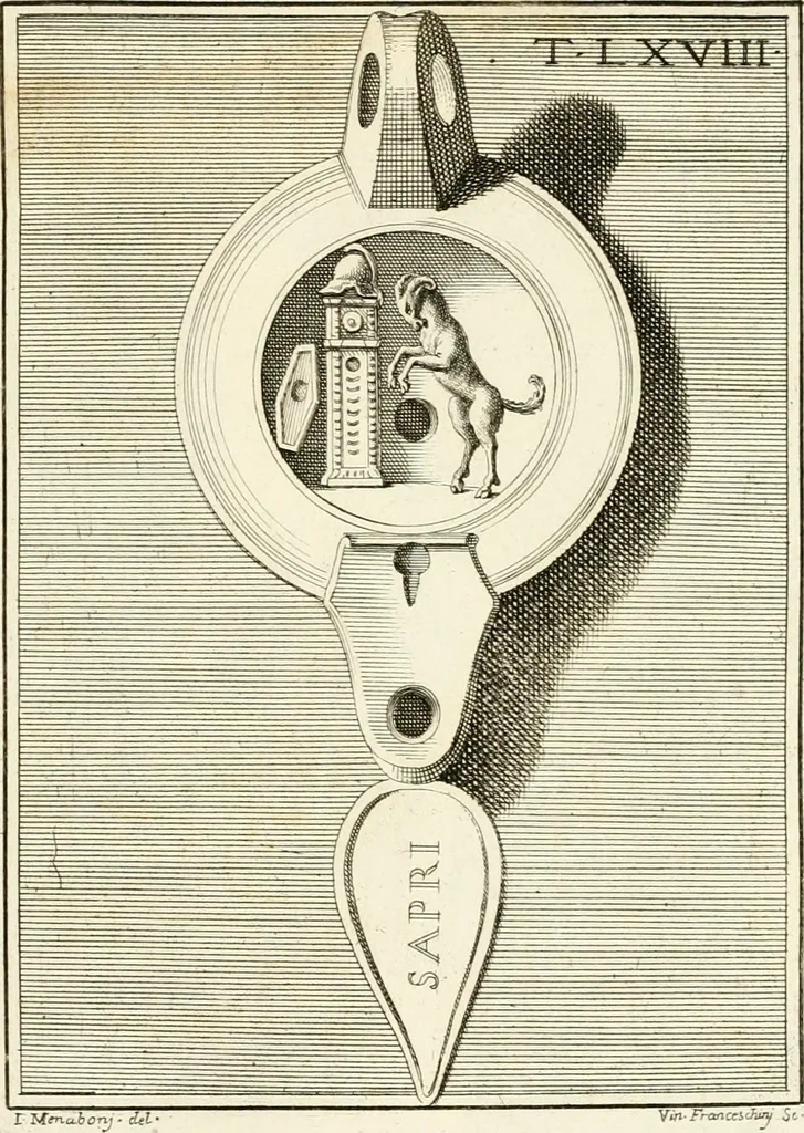 An illustration from Lucernae fictiles musei Passerii, 1739, leaf 184