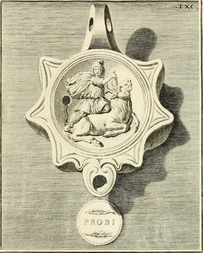 An illustration from Lucernae fictiles musei Passerii, 1739, leaf 228