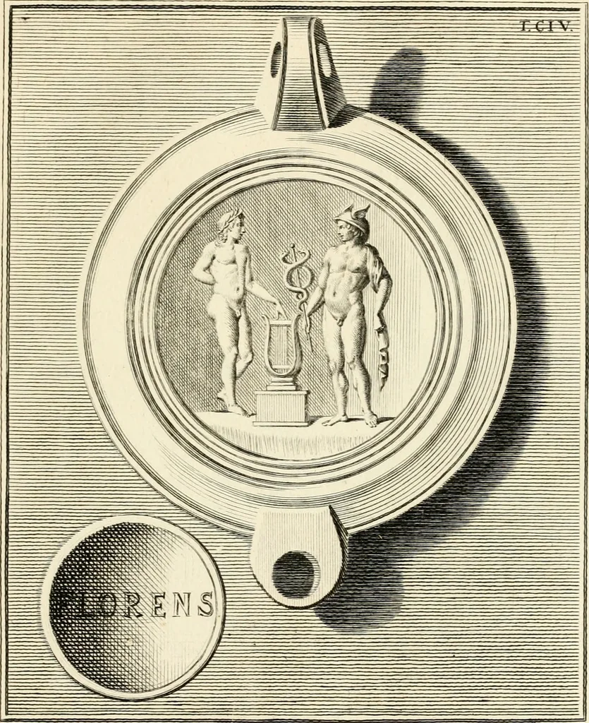 An illustration from Lucernae fictiles musei Passerii, 1739, leaf 256