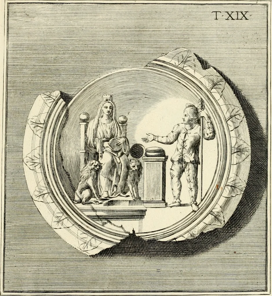 An illustration from Lucernae fictiles musei Passerii, 1739, leaf 86