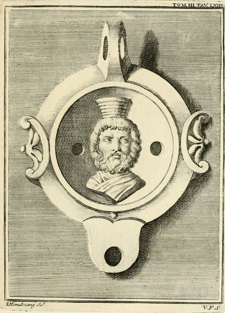 An illustration from Lucernae fictiles musei Passerii, 1739, leaf 154