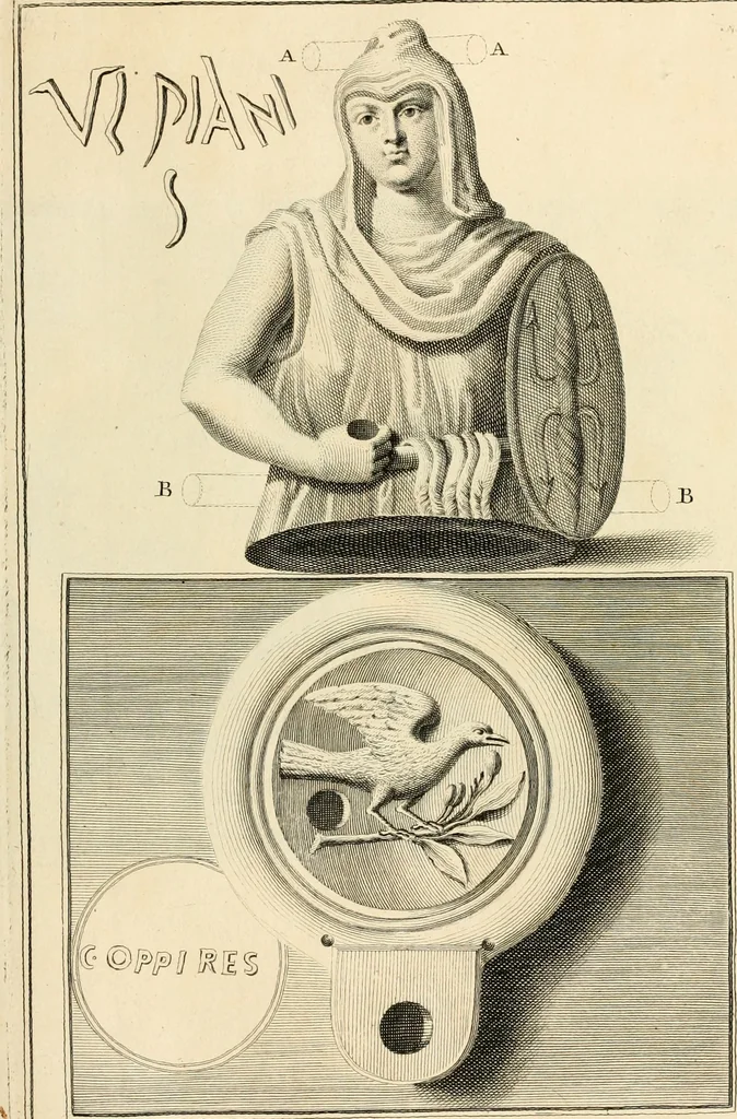 An illustration from Lucernae fictiles musei Passerii, 1739, leaf 196