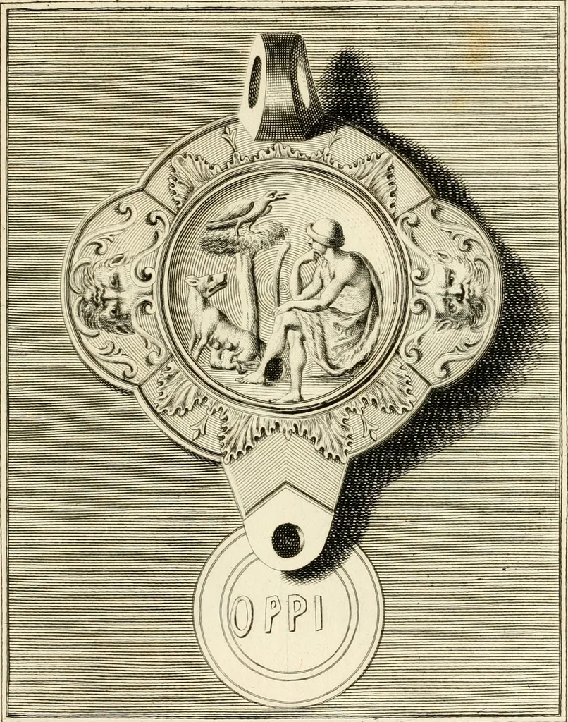 An illustration from Lucernae fictiles musei Passerii, 1739, leaf 36