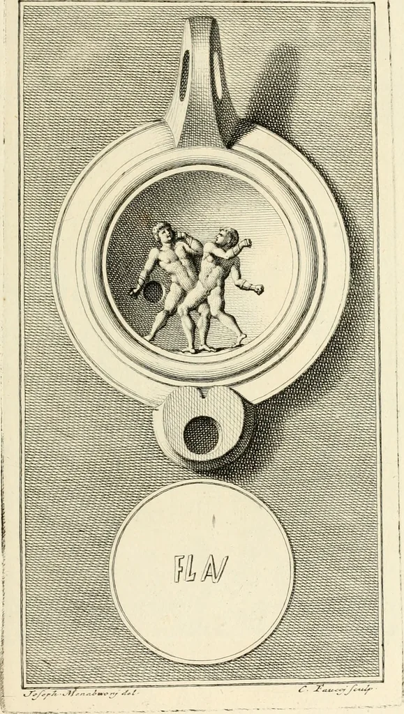 An illustration from Lucernae fictiles musei Passerii, 1739, leaf 74