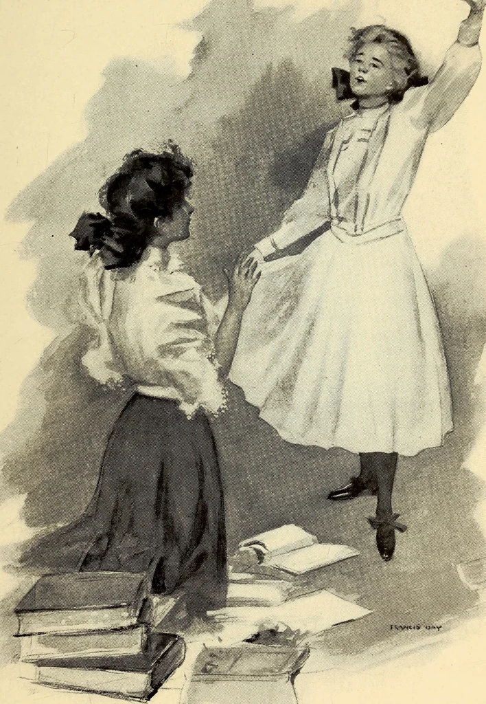 An illustration from The luck of the Dudley Grahams : as related in extracts from Elizabeth Graham's diary, 1907, leaf 306