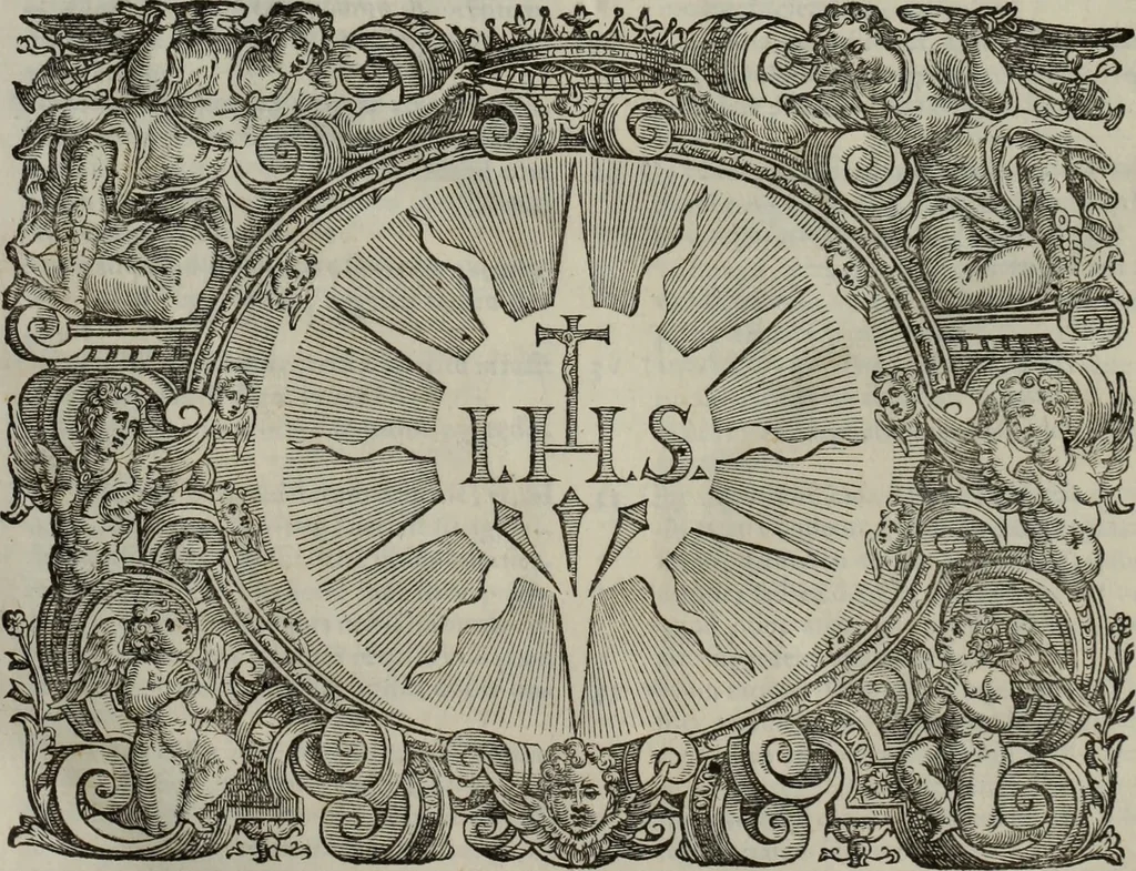 An illustration from Lud. Molinae e Societate Jesu ... De iustitia et jure tratactus : qui est de justitia commutativa circa bona corporis, personarumque nobis coniunctarum, 1611, leaf 2176