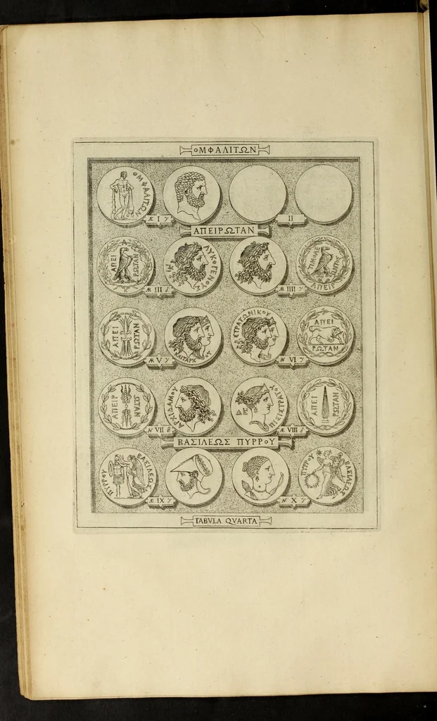 An illustration from Ludovici Nonni Commentarius in Huberti GoltzI Graeciam, insulas, et Asiam Minorem, 1644, leaf 32
