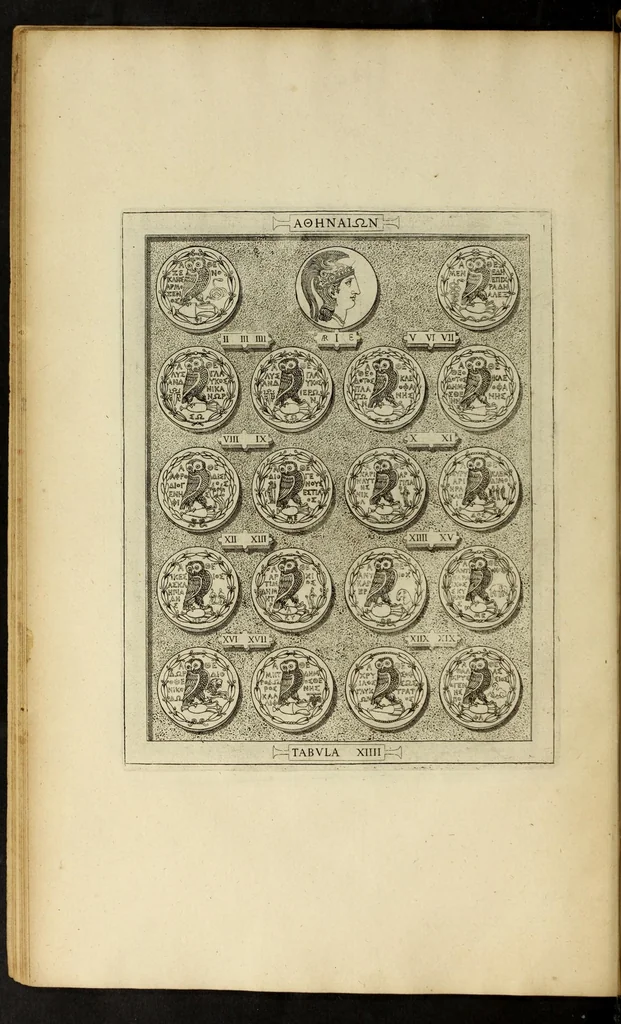 An illustration from Ludovici Nonni Commentarius in Huberti GoltzI Graeciam, insulas, et Asiam Minorem, 1644, leaf 38