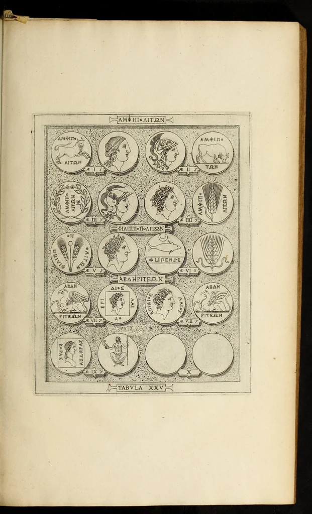 An illustration from Ludovici Nonni Commentarius in Huberti GoltzI Graeciam, insulas, et Asiam Minorem, 1644, leaf 49