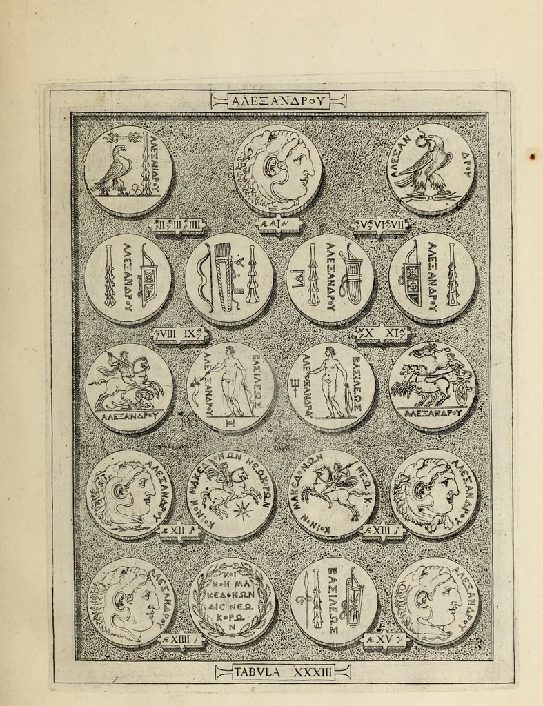 An illustration from Ludovici Nonni Commentarius in Huberti GoltzI Graeciam, insulas, et Asiam Minorem, 1644, leaf 57