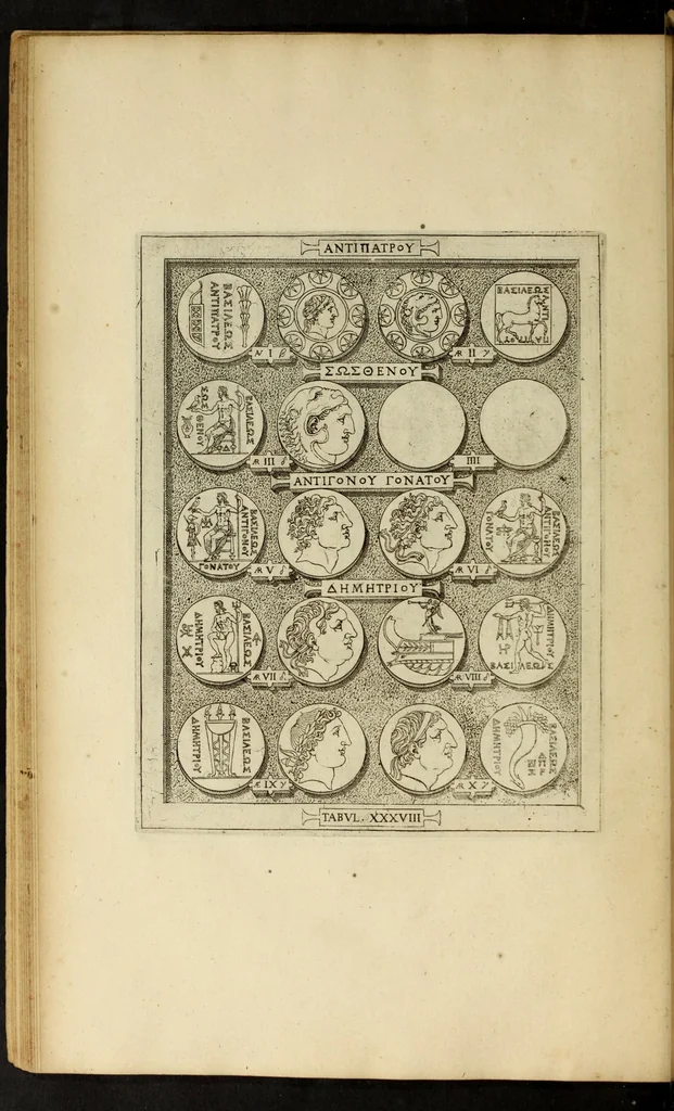 An illustration from Ludovici Nonni Commentarius in Huberti GoltzI Graeciam, insulas, et Asiam Minorem, 1644, leaf 62