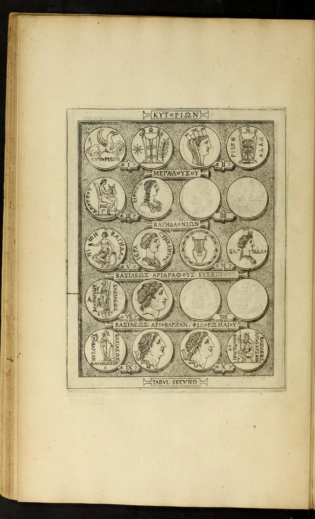 An illustration from Ludovici Nonni Commentarius in Huberti GoltzI Graeciam, insulas, et Asiam Minorem, 1644, leaf 66